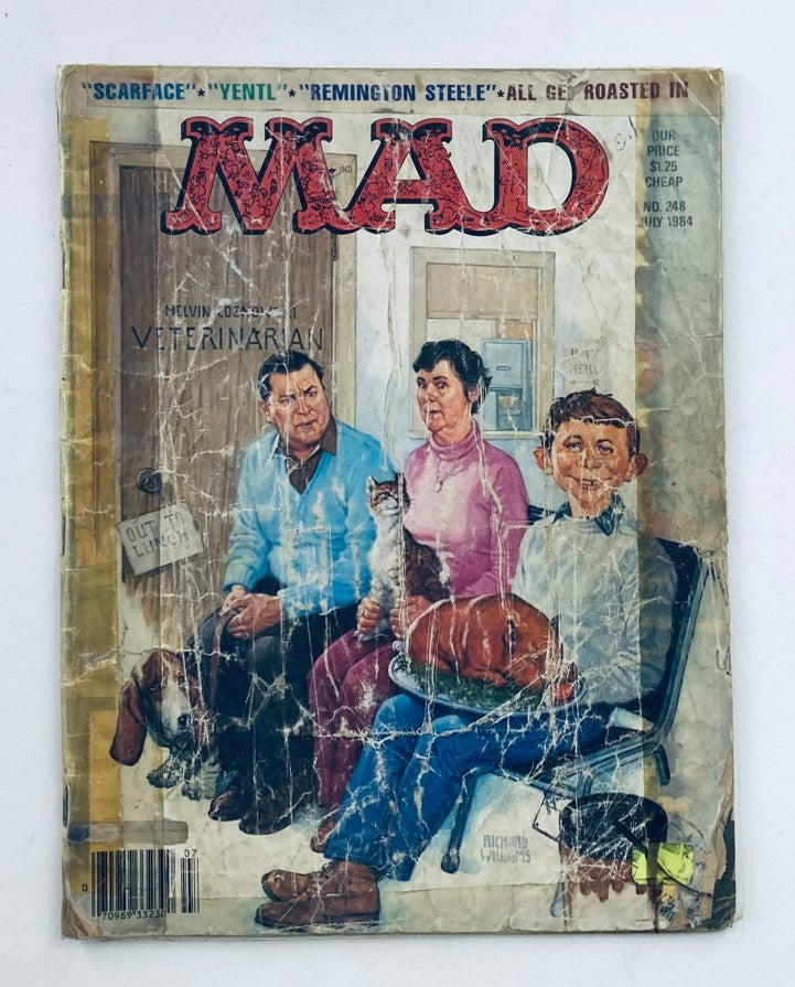 Mad Magazine July 1984 No. 248 Scarred Face Movie Satire 2.0 Good No Label