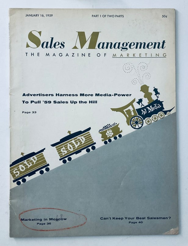 Sales Management Magazine January 16 1959 The Marketing in Moscow No Label