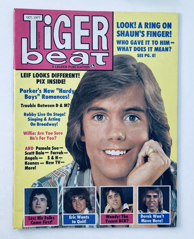 Tiger Beat Star October 1977 Shaun Cassidy, Star Wars, Donny & Marie VG No Label