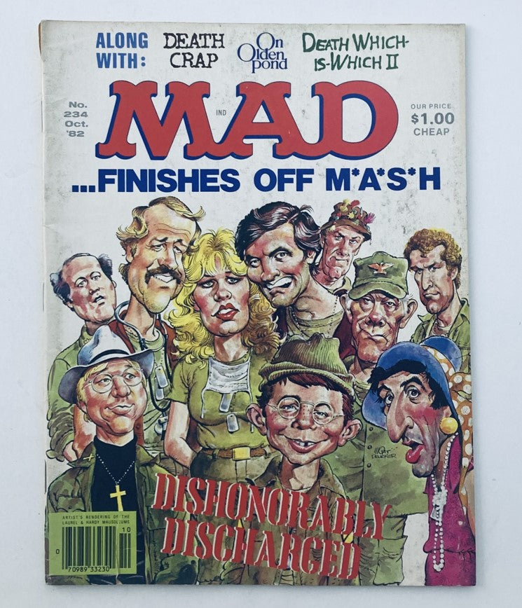 VTG Mad Magazine October 1982 No. 234 Finishes Off MASH 4.0 VG No Label