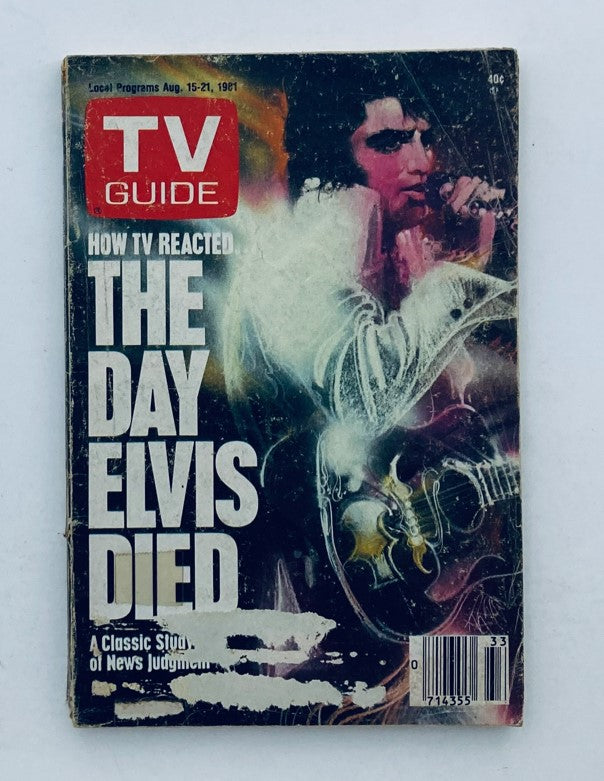 TV Guide Magazine August 15 1981 The Day Elvis Presley Died NY Metro Ed.