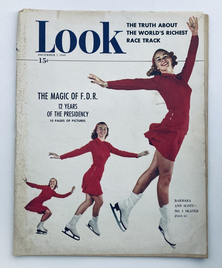 VTG Look Magazine December 7 1948 Vol 12 No. 25 Barbara Ann Scott No. 1 Skater