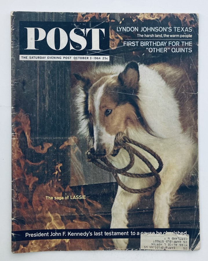 The Saturday Evening Post October 3 1964 No. 34 The Saga of Canine Lassie