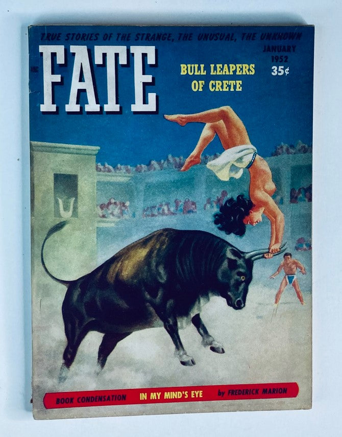 VTG Fate Magazine January 1952 Vol 5 No. 1 Bull Leapers of Crete No Label