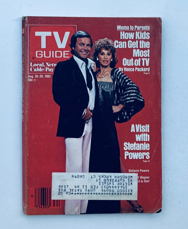 TV Guide Magazine August 20 1983 Stefanie Powers Hartford-New Haven Ed.