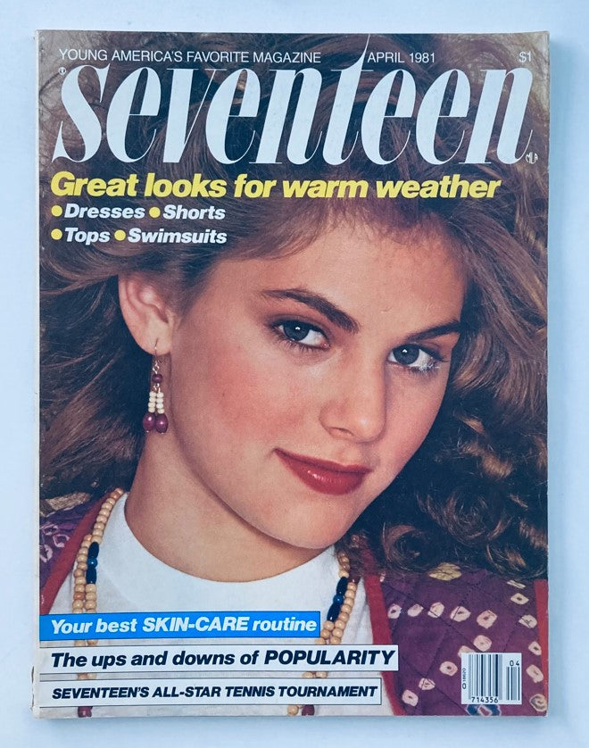 VTG Seventeen Magazine April 1981 Melissa Gilbert No Label