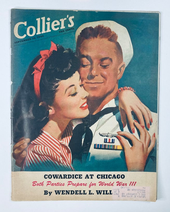 VTG Collier's Magazine September 16 1944 Vol 114 No. 12 Cowardice at Chicago