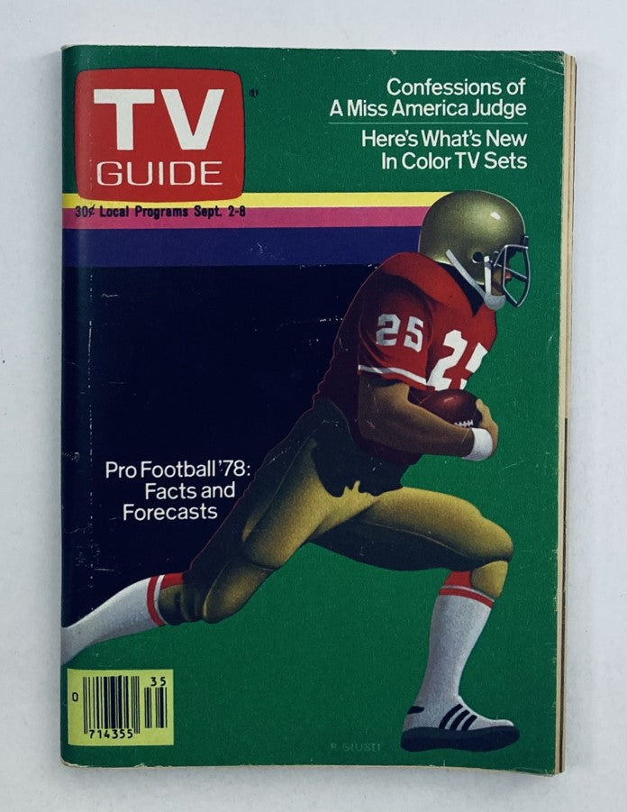 TV Guide Magazine September 2 1978 #1327 Football Facts LA Metro Ed. No Label