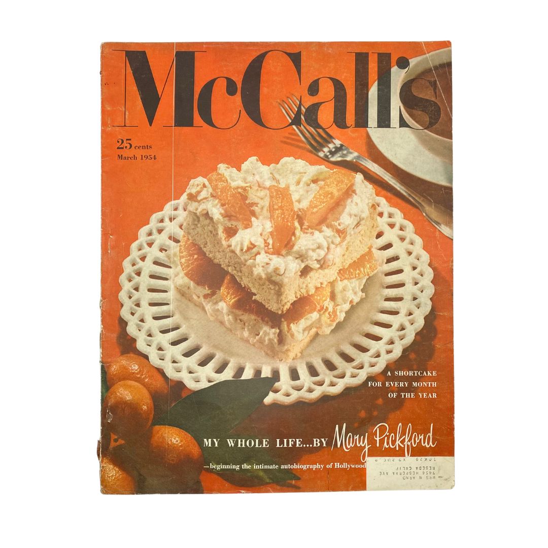 VTG McCall's Magazine March 1954 A Shortcake For Every Month of The Year