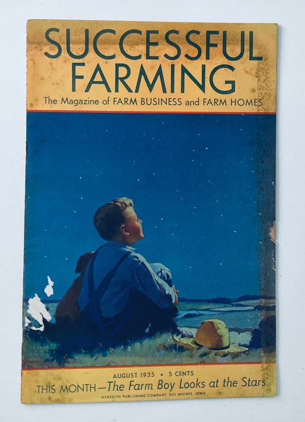 VTG Successful Farming Magazine August 1935 The Farm Boy Looks at the Stars