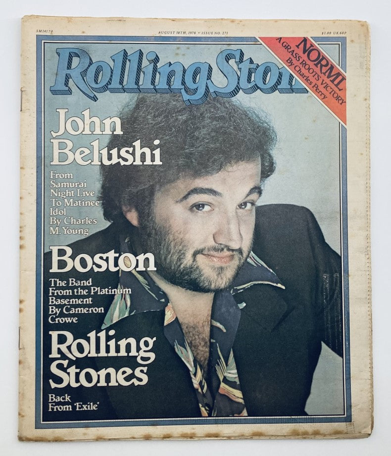 VTG Rolling Stone Magazine August 10 1978 No. 271 John Belushi No Label