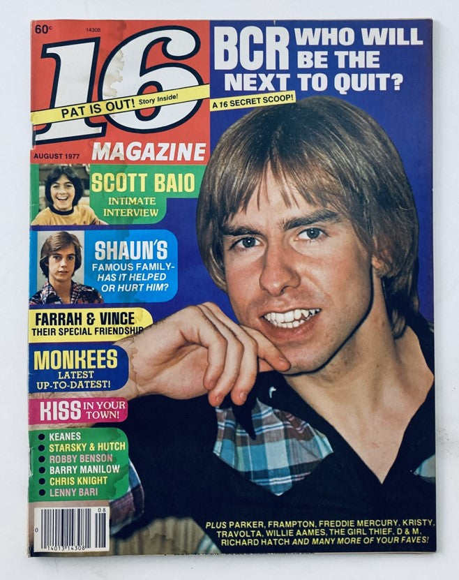 VTG 16 Magazine August 1977 Bay City Rollers, Kiss, Shaun Cassidy No Label