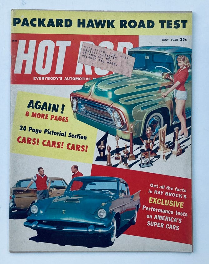 VTG Hot Rod Magazine May 1958 Vol 11 No. 5 Packard Hawk Road Test