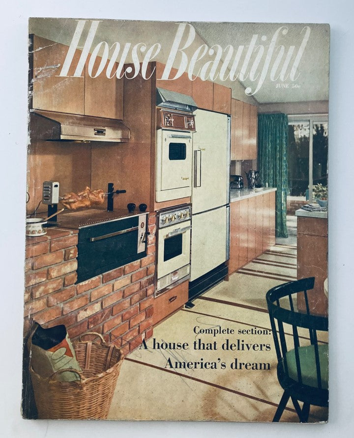 House Beautiful Magazine June 1958 How To Cook with Vermouth No Label