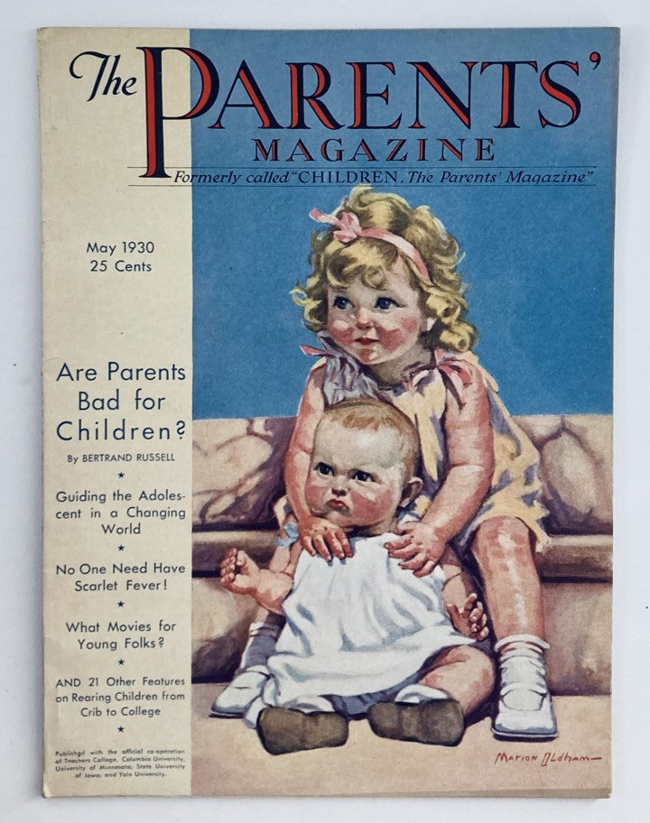 VTG The Parents' Magazine May 1930 Parents' Day is Dawning No Label