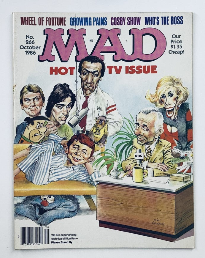 Mad Magazine October 1986 No. 266 Wheel of Fortune 6.0 FN Fine No Label