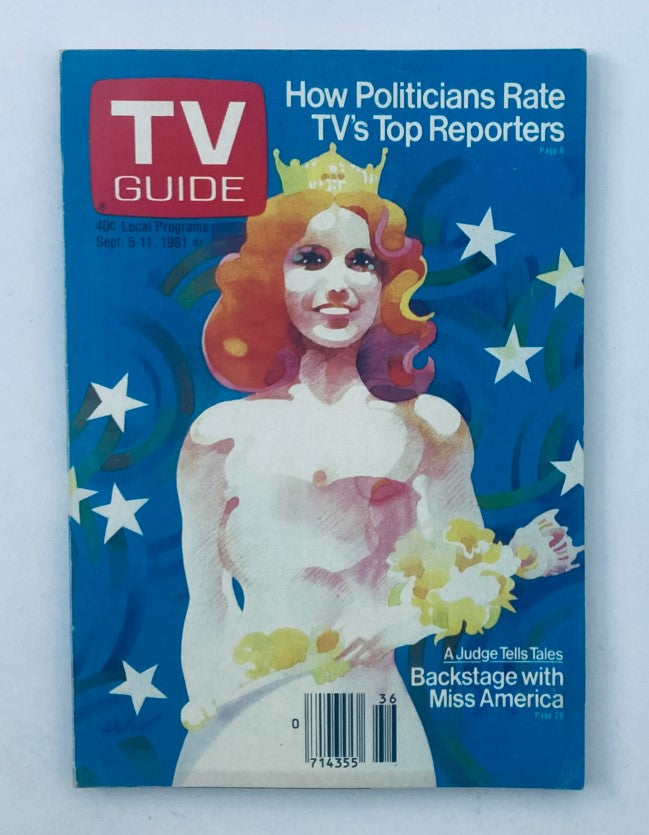 TV Guide Magazine September 5 1981 Miss America Backstage PA Metro Ed. No Label