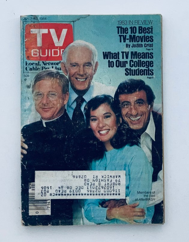 TV Guide Magazine January 7 1984 The Cast of AfterMASH Providence Ed.