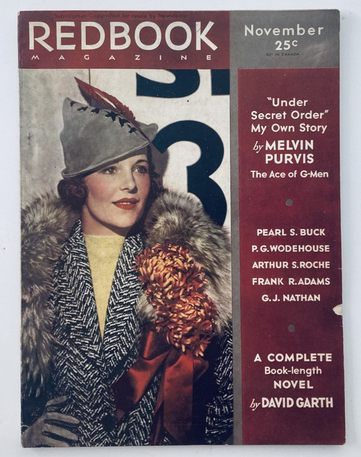 VTG Redbook Magazine November 1935 Vol 66 No. 1 A Perfect Wife No Label