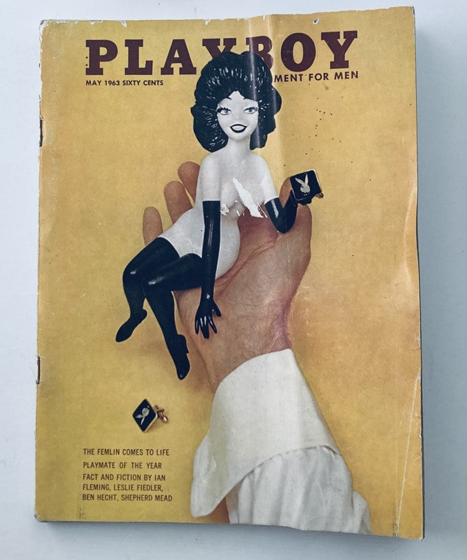 VTG Playboy Magazine May 1963 Playmate Sharon Cintron w Centerfold No Label