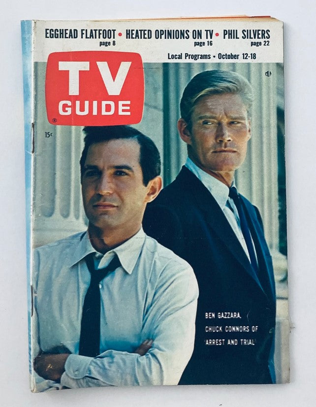 TV Guide Magazine October 12 1963 #550 Ben Gazzara Cleveland Ed. No Label