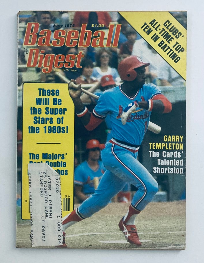 VTG Baseball Digest Magazine June 1978 Garry Templeton Talented Shortstop