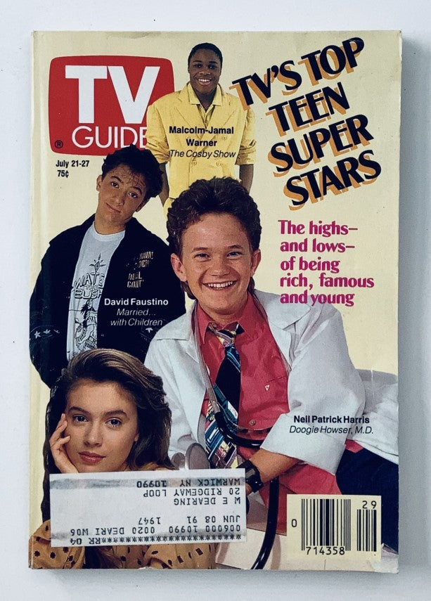 TV Guide Magazine July 21 1990 David Faustino, Neil Patrick Harris NY Metro Ed.