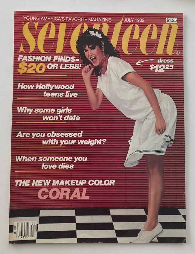 VTG Seventeen Magazine July 1982 How Hollywood Teens Live No Label VG