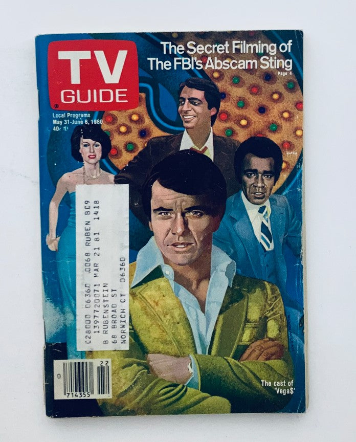 TV Guide Magazine May 31 1980 Cast of Vegas Eastern New England Ed.