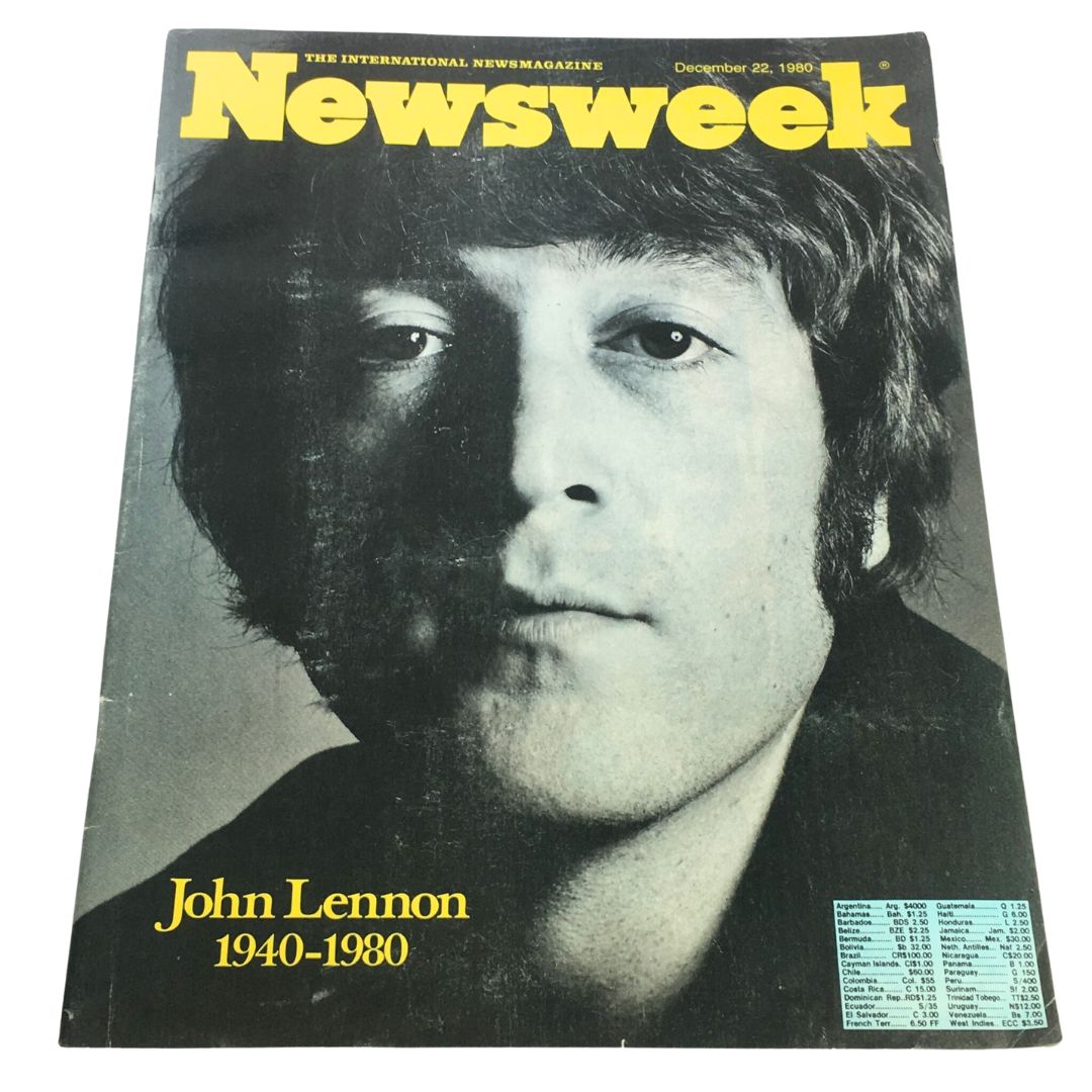 VTG Newsweek Magazine December 22 1980 - John Lennon 1940-1980 / Newsstand