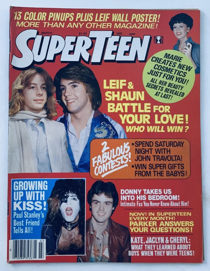 VTG Super Teen Magazine March 1978 Kiss Shaun Cassidy Andy Gibb No Label