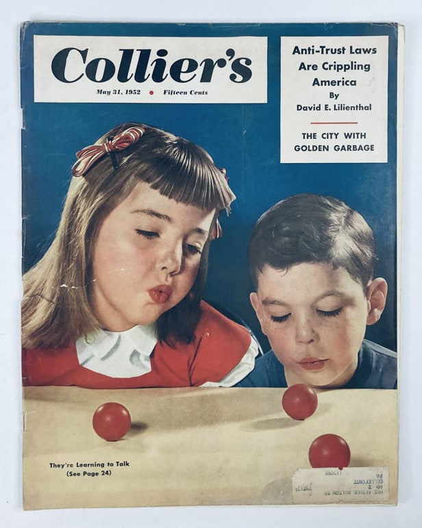 VTG Collier's Magazine May 31 1952 Vol 129 No. 22 City with Golden Garbage