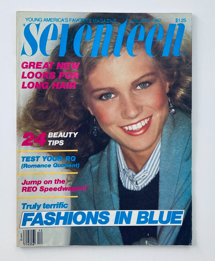 VTG Seventeen Magazine January 1982 Cover Girl Nicolle Ward No Label