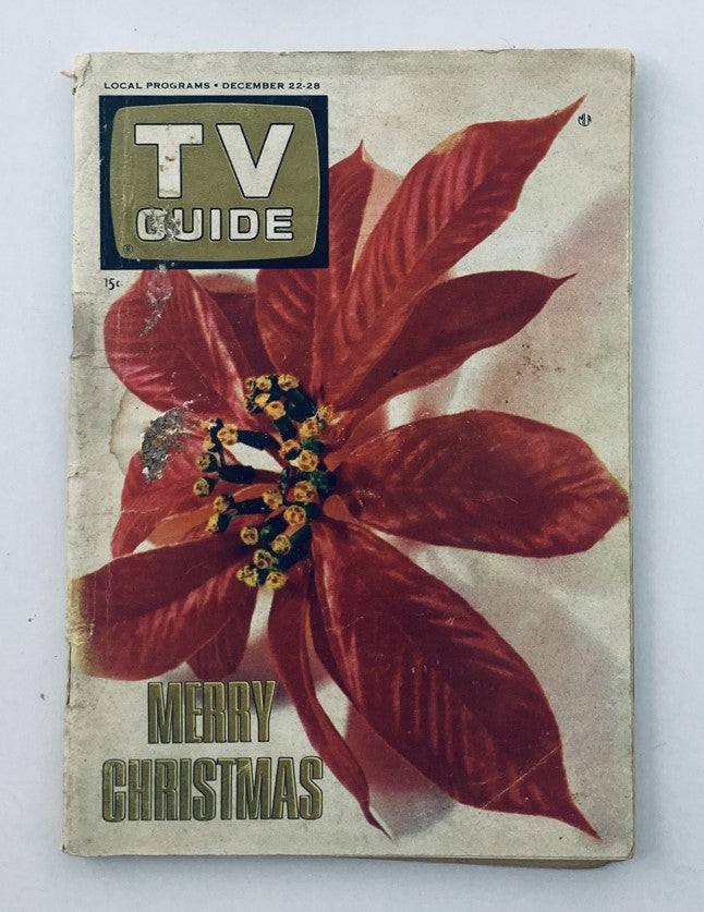 TV Guide Magazine December 22 1962 #508 Merry Christmas NY State Ed. No Label