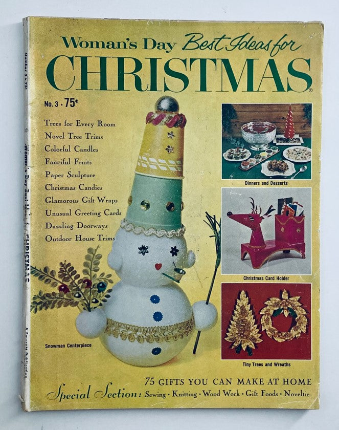 VTG Woman's Day Magazine December 1961 Best Ideas for Christmas No Label