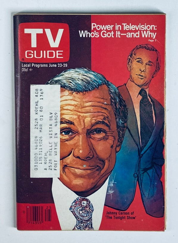 TV Guide Magazine June 23 1979 #1369 Johnny Carson Northen IN Ed.