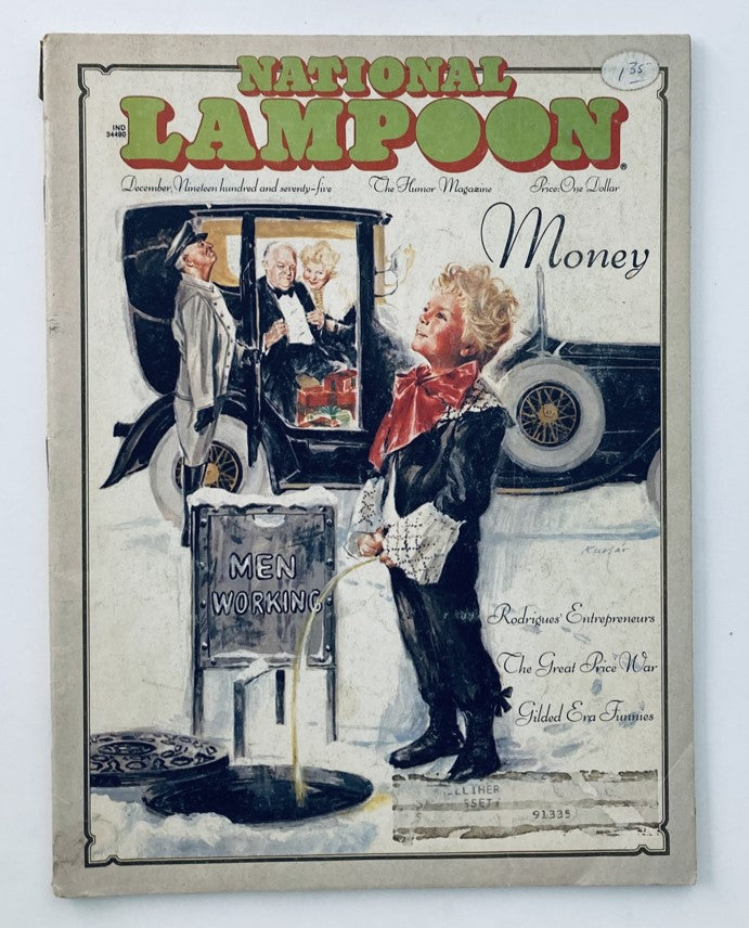 VTG National Lampoon Magazine December 1975 Vol 1 No. 69 Entrepreneurs No Label