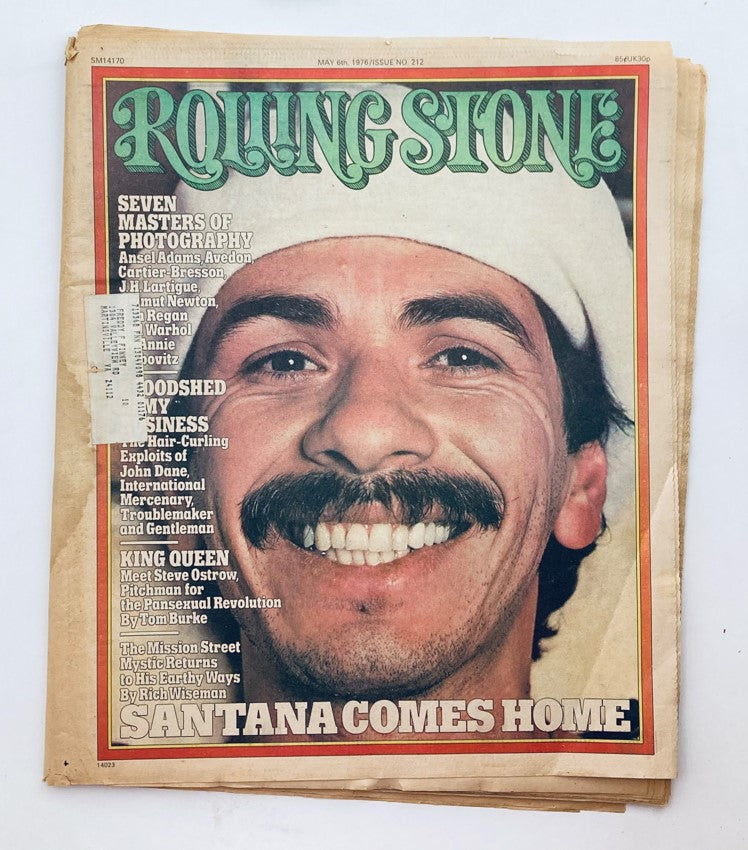 VTG Rolling Stone Magazine May 6 1976 Issue 212 Santana Comes Home