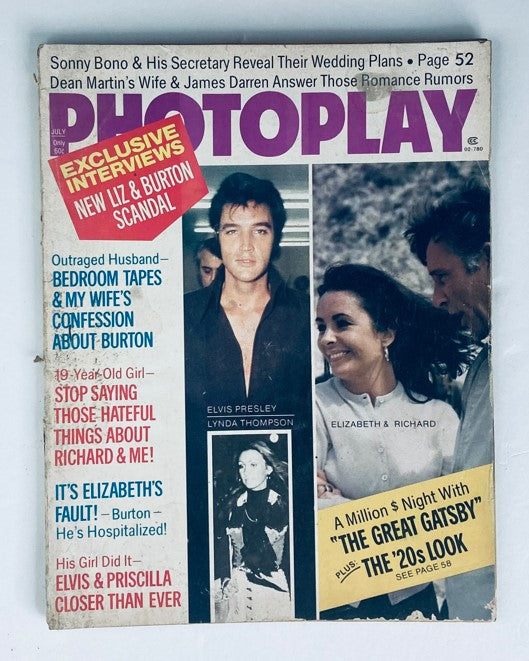 VTG Photoplay Magazine July 1974 Vol 86 No. 1 Elvis Presley No Label