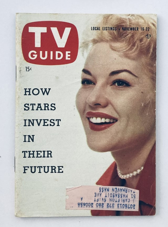 TV Guide Magazine November 16 1957 #242 Patti Page New England Ed.