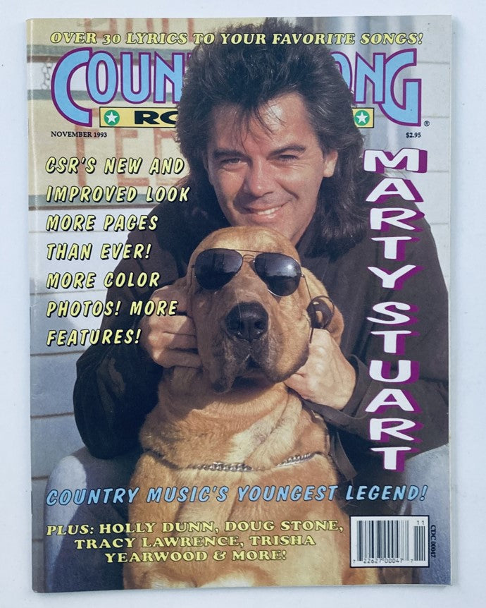 Country Song Roundup Magazine November 1993 Marty Stuart & Holly Dunn No Label