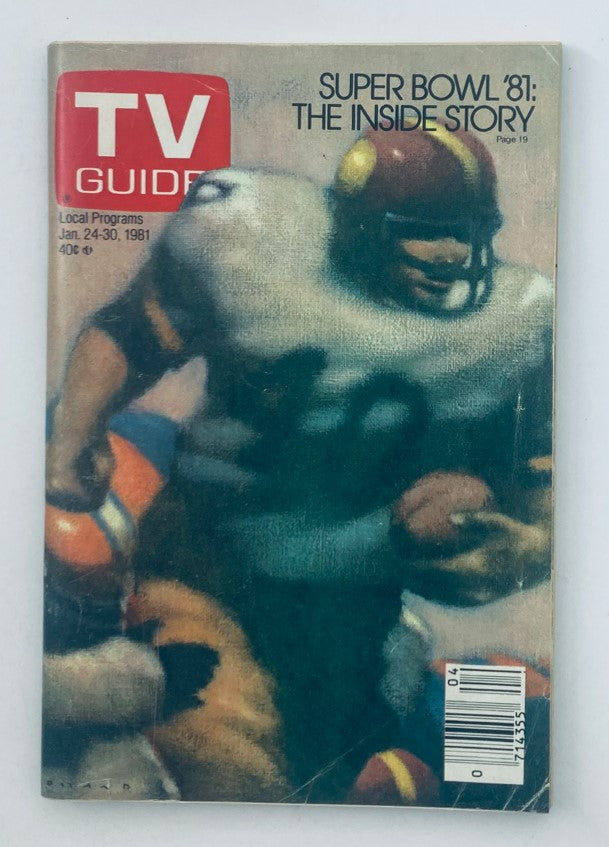 TV Guide Magazine January 24 1981 Super Bowl Inside Story PA Metro Ed. No Label