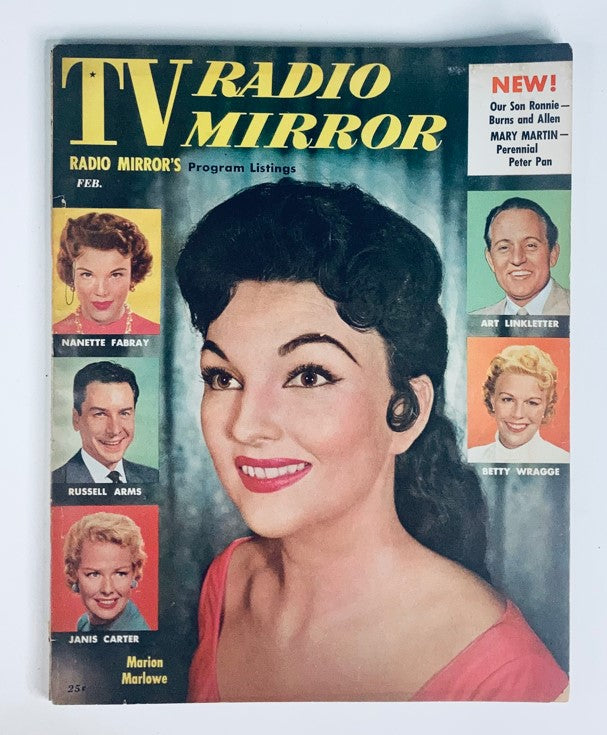 VTG TV Radio Mirror Magazine February 1956 Vol 45 No. 3 Marion Marlowe No Label