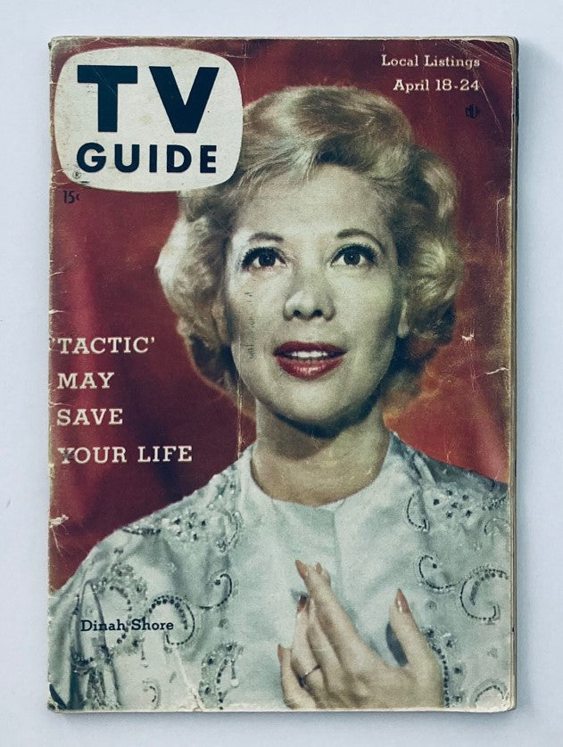 TV Guide Magazine April 18 1959 #316 Dinah Shore Georgia Ed. No Label