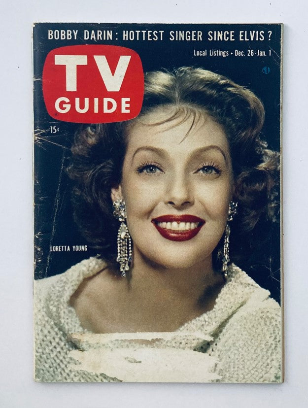 TV Guide Magazine December 26 1958 #352 Loretta Young Alabama Ed.