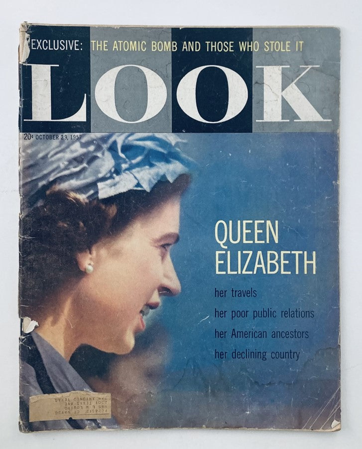 RES* Look Magazine October 29 1957 Vol 21 No. 22 Queen Elizabeth and Her Travels