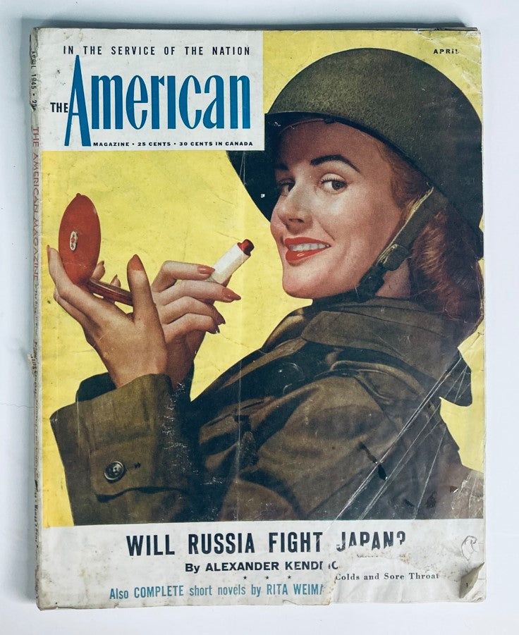 VTG The American Magazine April 1945 Vol 139 #4 Will Russia Fight Japan No Label