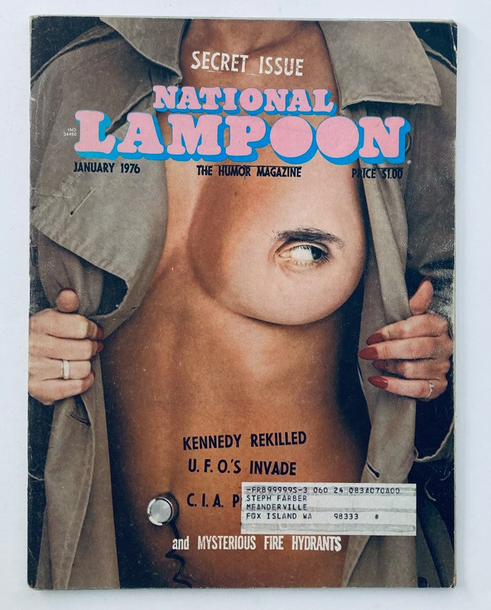 Vintage National Lampoon Magazine January 1976 - Kennedy Rekilled & UFO Invasion Issue