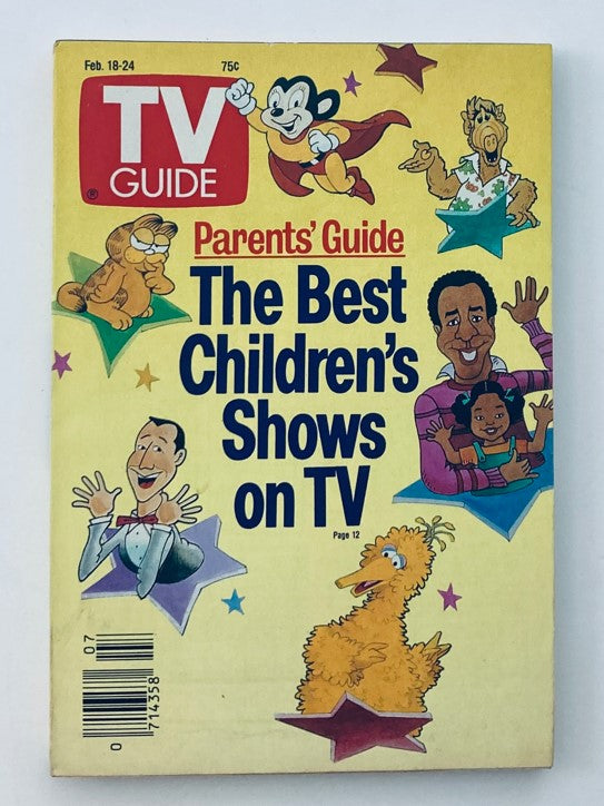 TV Guide Magazine February 18 1989 Bill Cosby, Garfield, Big Bird Central PA Ed.