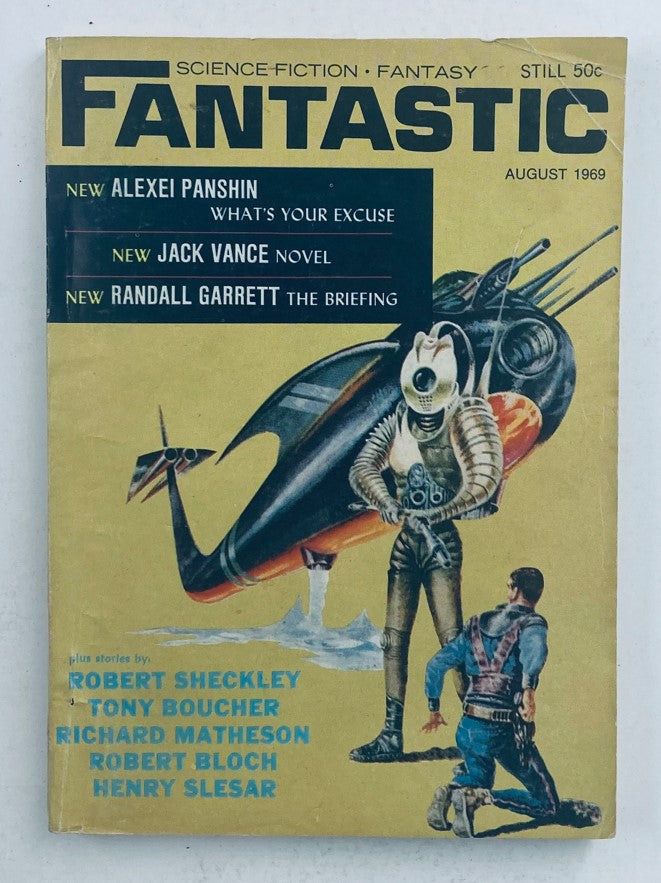 Fantastic Magazine August 1969 Vol 18 No. 6 To Fit The Crime No Label